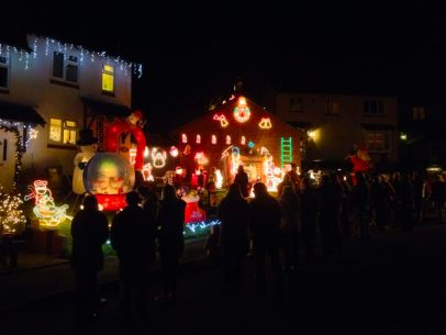 Andys Charity Christmas lights display