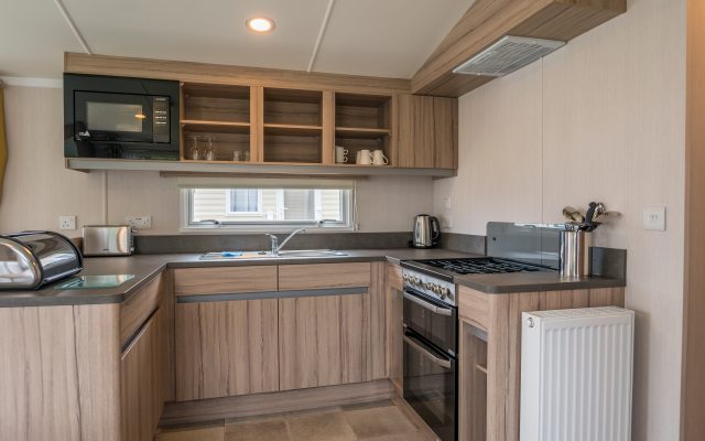 Kitchen in Premier Caravan - Beverley Park