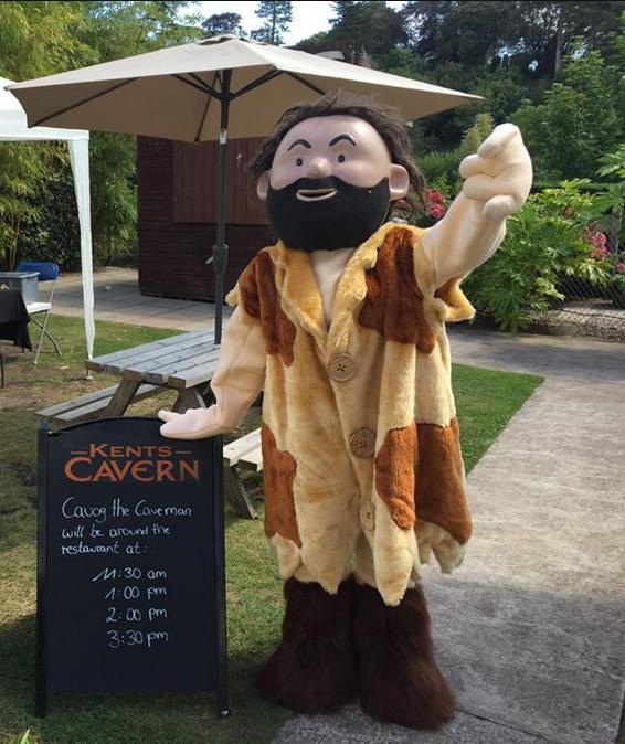 cavog the caveman in Kents Cavern