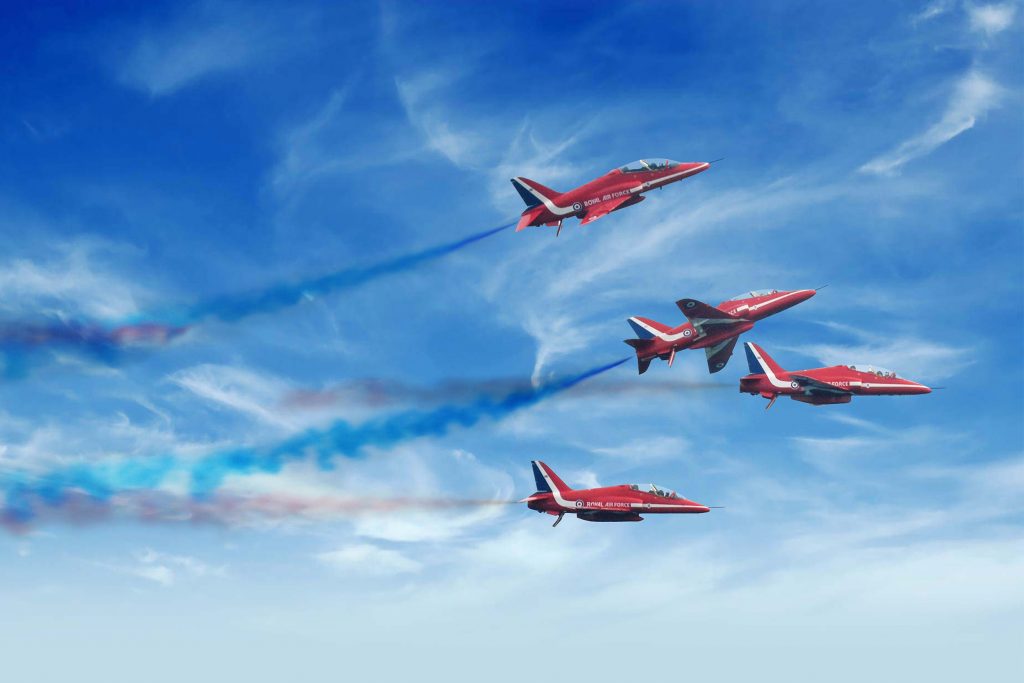 English Riviera airshow. Red arrows Torquay