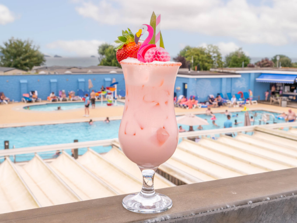 Pink Flamingo Cocktail. Jetty Terrace.