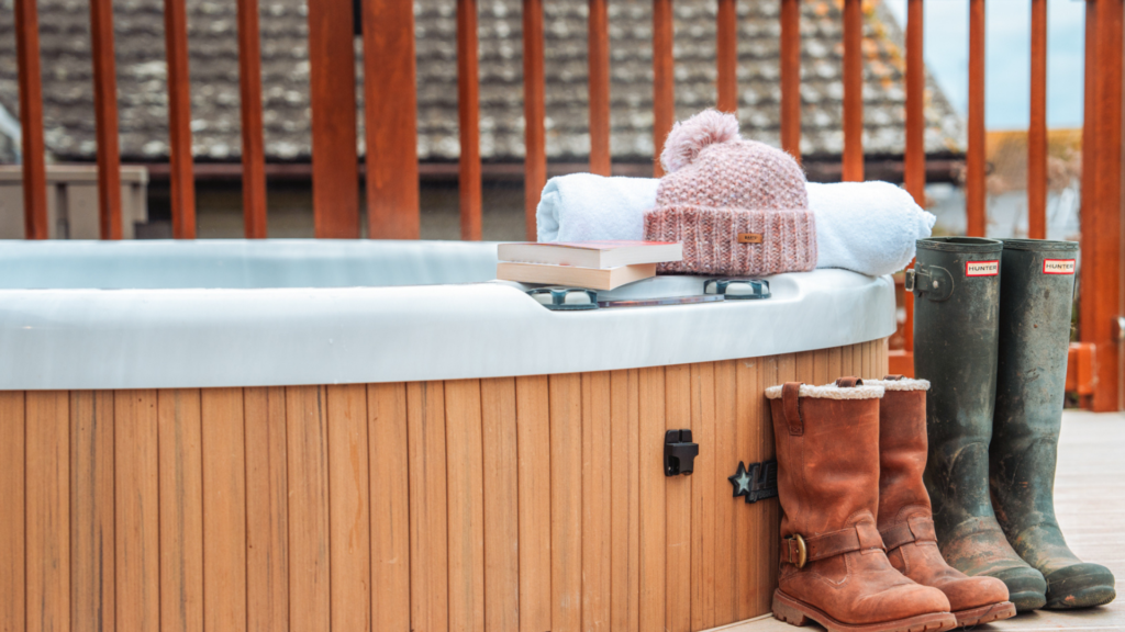 Winter hot tubs