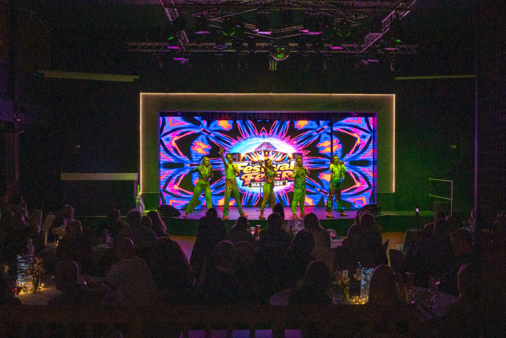 Starlight Stars entertainment on stage in the Starlight Bar.